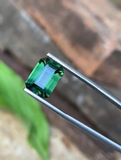 5.72 Carat Rare Antique Natural Green Sapphire | Green Sapphire Ring